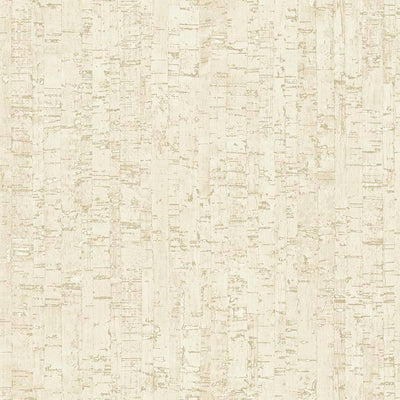 Cream Cork Textured Wallpaper, Wood Tree Bark Grain Design Stylish Realistic Wallcovering - Walloro High End Wallcoverings & More