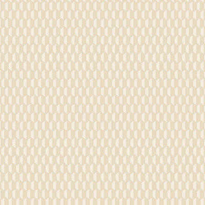 Cream Elegant Hexagon Embossed Wallpaper, Small Honeycomb Grid Pattern Textured wallcovering - Walloro High End Wallcoverings & More