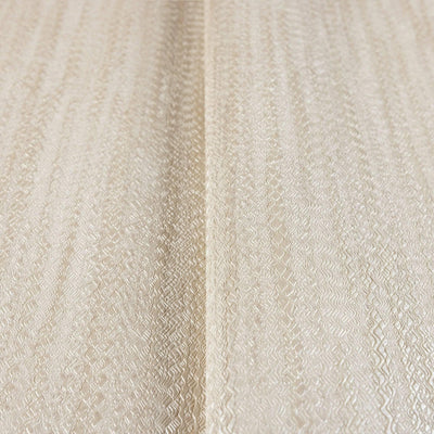 Cream Shiny 3D Embossed Striped Wallpaper, Plain Color Textured Wall Paper - Walloro High End Wallcoverings & More