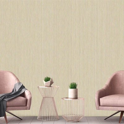 Cream Stylish Thin Stripes Wallpaper, 3D Deep Embossed Wallcovering for Interior Design Ideas - Walloro High End Wallcoverings & More