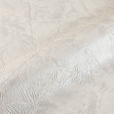 Cream White Plain Embossed Wallpaper, Home Wall Decor, Aesthetic Wallpaper, Textured Wallcovering Non-Adhesive- 41.7”W X 393”H - Walloro High End Wallcoverings & More