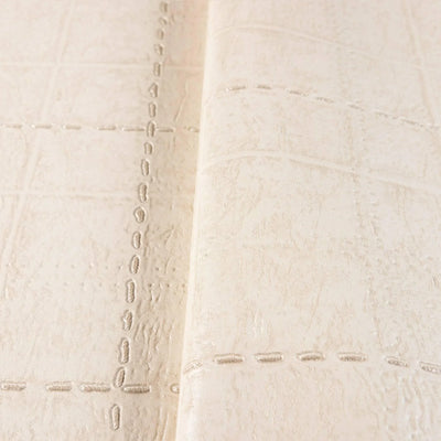 Deep Embossed Geometric Beigie, Home Wall Decor, Aesthetic Wallpaper, Textured Wallcovering Non-Adhesive and Non-Peel - Walloro High End Wallcoverings & More
