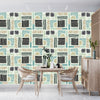 African Ethnic Wallpaper, Seamless Pattern Mural, Oversized Custom Size Wall Art, Non-Woven, Non-Adhesive, Modern Wall Paper, Removable