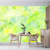 Watercolor Art Wallpaper, Green Foliage Mural, Oversized Custom Size Wall Art, Non-Woven, Non-Adhesive, Modern Wall Paper, Removable