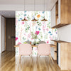 Watercolor Floral Wallpaper, Seamless Pattern Mural, Oversized Custom Size Wall Art, Non-Woven, Non-Adhesive, Modern Wall Paper, Removable