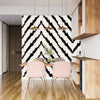 Diagonal Ikat Wallpaper, Seamless Pattern Mural, Oversized Custom Size Wall Art, Non-Woven, Non-Adhesive, Modern Wall Paper, Removable