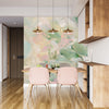 Pastel Colors Wallpaper, Acrylic Brush Strokes Mural, Oversized Custom Size Wall Art, Non-Woven, Non-Adhesive, Modern Wall Paper, Removable