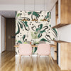 Floral Wallpaper, Black and Green Mural, Oversized Custom Size Wall Art, Non-Woven, Non-Adhesive, Modern Wall Paper, Removable