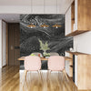 Black Overlay Monochrome Wallpaper, Grungy Texture Mural, Oversized Custom Size Wall Art, Non-Woven, Non-Adhesive, Modern Wall Paper, Removable