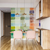 Watercolor Paint Shades Wallpaper, Filled Grid Mural, Oversized Custom Size Wall Art, Non-Woven, Non-Adhesive, Modern Wall Paper, Removable