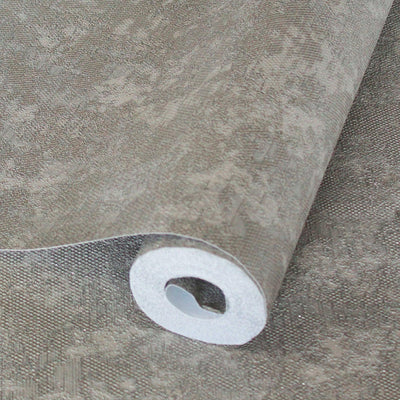 Elegant 3D Embossed Wallpaper, Gray Plain Color Distressed Pattern Modern Abstract Wallcovering, Sturdy Large 114 sq ft Roll - Walloro High End Wallcoverings & More