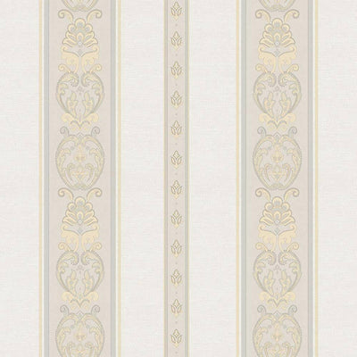 Elegant Deep Embossed Striped Wallpaper, Shiny Damask 3D Textured Wallcovering, Traditional, Large 114 sq ft Roll, Accent Wall, Washable - Walloro High End Wallcoverings & More