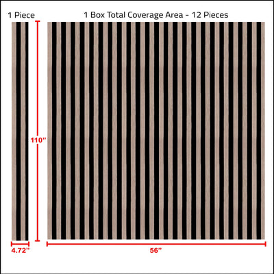 Elegant Interior Light Brown Black Wall Panel, PS Wall Home Decoration Panel, Premium Quality Wall Covering - Walloro High End Wallcoverings & More