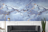 Fish Wall Mural, Purple Japan Koi Pond Fish Wallpaper, Elegant Abstract Stone Wall Covering, Removable, Modern, Non-Pasted, Stylish - Walloro High End Wallcoverings & More