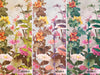 Floral Blossoms Wallpaper, Green Flowers Birds Wall Mural, Oversized Custom Size Wall Art, Non-Woven, Non-Adhesive, Modern Wall Paper, Removable - Walloro High End Wallcoverings & More
