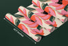 Red and Pink Floral, Kittens Wallpaper, Seamless Pattern Mural, Oversized Custom Size Wall Art, Non-Woven, Non-Adhesive, Modern Wall Paper, Removable