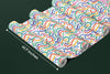 Colorful Line Doodle Wallpaper, Seamless Pattern Mural, Oversized Custom Size Wall Art, Non-Woven, Non-Adhesive, Modern Wall Paper, Removable