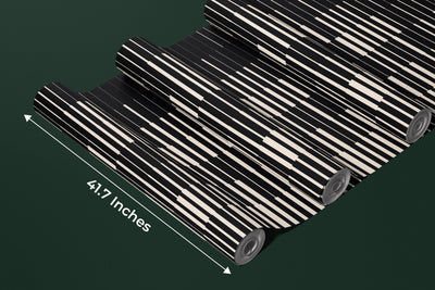 Line Halftone Wallpaper, Gradient Effect Pattern Mural, Oversized Custom Size Wall Art, Non-Woven, Non-Adhesive, Modern Wall Paper, Removable