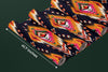 Ikat Ethnic Wallpaper, Abstract Mural, Oversized Custom Size Wall Art, Non-Woven, Non-Adhesive, Modern Wall Paper, Removable