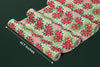 Christmas Poinsettia Wallpaper, Seamless Pattern Mural, Oversized Custom Size Wall Art, Non-Woven, Non-Adhesive, Modern Wall Paper, Removable