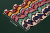 Colorful Wave Ikat Wallpaper, Seamless Pattern Mural, Oversized Custom Size Wall Art, Non-Woven, Non-Adhesive, Modern Wall Paper, Removable