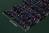 Colorful Lines, Dots Wallpaper, Black Background Mural, Oversized Custom Size Wall Art, Non-Woven, Non-Adhesive, Modern Wall Paper, Removable