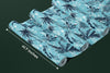 Tropical Plants, Blue Background Wallpaper, Seamless Pattern Mural, Oversized Custom Size Wall Art, Non-Woven, Non-Adhesive, Modern Wall Paper, Removable