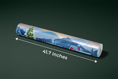 Christmas, Santa Wallpaper, Winter Landscape Mural, Oversized Custom Size Wall Art, Non-Woven, Non-Adhesive, Modern Wall Paper, Removable