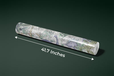 Blue Dino World Wallpaper, Jungle Mural, Oversized Custom Size Wall Art, Non-Woven, Non-Adhesive, Modern Wall Paper, Removable