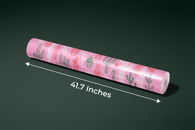 Hand Drawn Cactus Wallpaper, Pink Background Mural, Oversized Custom Size Wall Art, Non-Woven, Non-Adhesive, Modern Wall Paper, Removable
