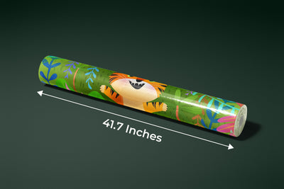 Cute Tiger Wallpaper, Exotic Jungle Mural, Oversized Custom Size Wall Art, Non-Woven, Non-Adhesive, Modern Wall Paper, Removable