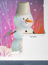 Children and Animals Wallpaper, Build a Snowman Mural, Oversized Custom Size Wall Art, Non-Woven, Non-Adhesive, Modern Wall Paper, Removable