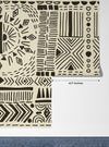 Tribal African Wallpaper, Seamless Pattern Mural, Oversized Custom Size Wall Art, Non-Woven, Non-Adhesive, Modern Wall Paper, Removable