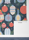 Christmas Decorations, Snowflakes Wallpaper, Seamless Pattern Mural, Oversized Custom Size Wall Art, Non-Woven, Non-Adhesive, Modern Wall Paper, Removable