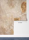 Cute Lion Baby Wallpaper, Gold Moon Mural, Oversized Custom Size Wall Art, Non-Woven, Non-Adhesive, Modern Wall Paper, Removable