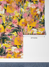 Oil Painted Floral Wallpaper, Seamless Pattern Mural, Oversized Custom Size Wall Art, Non-Woven, Non-Adhesive, Modern Wall Paper, Removable
