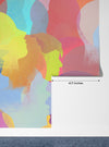 Colorful People Silhouettes Wallpaper, Seamless Pattern Mural, Oversized Custom Size Wall Art, Non-Woven, Non-Adhesive, Modern Wall Paper, Removable