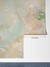 Pastel Colors Wallpaper, Acrylic Brush Strokes Mural, Oversized Custom Size Wall Art, Non-Woven, Non-Adhesive, Modern Wall Paper, Removable