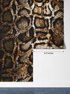 Dark Snake Skin Wallpaper, Seamless Pattern Mural, Oversized Custom Size Wall Art, Non-Woven, Non-Adhesive, Modern Wall Paper, Removable