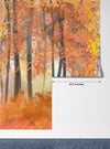 Autumn Forest Wallpaper, Oil Painting Mural, Oversized Custom Size Wall Art, Non-Woven, Non-Adhesive, Modern Wall Paper, Removable