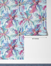 Colorful Tie Dye Shibori Wallpaper, Seamless Pattern Mural, Oversized Custom Size Wall Art, Non-Woven, Non-Adhesive, Modern Wall Paper, Removable