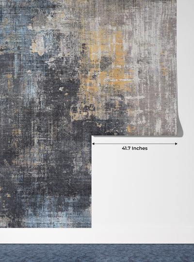 Abstract Retro Wallpaper, Gold Texture Mural, Oversized Custom Size Wall Art, Non-Woven, Non-Adhesive, Modern Wall Paper, Removable