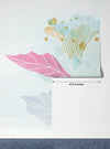Watercolor Art Wallpaper, Colorful Flowers Mural, Oversized Custom Size Wall Art, Non-Woven, Non-Adhesive, Modern Wall Paper, Removable