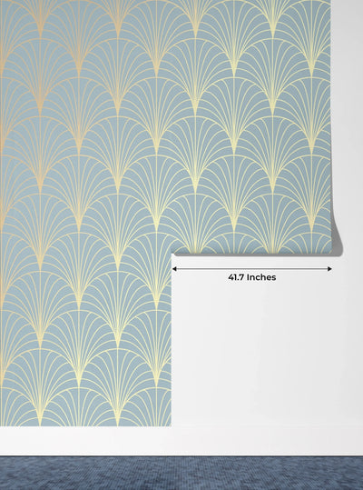 Luxury Art Deco Wallpaper, Seamless Pattern Mural, Oversized Custom Size Wall Art, Non-Woven, Non-Adhesive, Modern Wall Paper, Removable