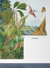 Dino World Wallpaper, Palms Mural, Oversized Custom Size Wall Art, Non-Woven, Non-Adhesive, Modern Wall Paper, Removable