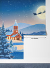 Christmas Wallpaper, Winter Landscape Mural, Oversized Custom Size Wall Art, Non-Woven, Non-Adhesive, Modern Wall Paper, Removable