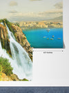 Old House with Columns Wallpaper, Cliff of the Mountain Mural, Oversized Custom Size Wall Art, Non-Woven, Non-Adhesive, Modern Wall Paper, Removable