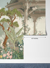 Fancy Roman Garden Wallpaper, Peacock, Arch Mural, Oversized Custom Size Wall Art, Non-Woven, Non-Adhesive, Modern Wall Paper, Removable