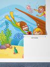 Children Swim Wallpaper, Mermaids Mural, Oversized Custom Size Wall Art, Non-Woven, Non-Adhesive, Modern Wall Paper, Removable