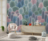 Winter Forest Wallpaper, Seamless Pattern Mural, Oversized Custom Size Wall Art, Non-Woven, Non-Adhesive, Modern Wall Paper, Removable